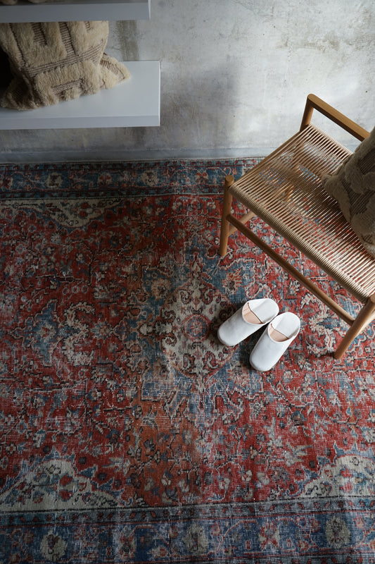 TURKEY OLD ISPARTA TURQUOISE RED 1970年代 261 × 155 cm No.TR25212