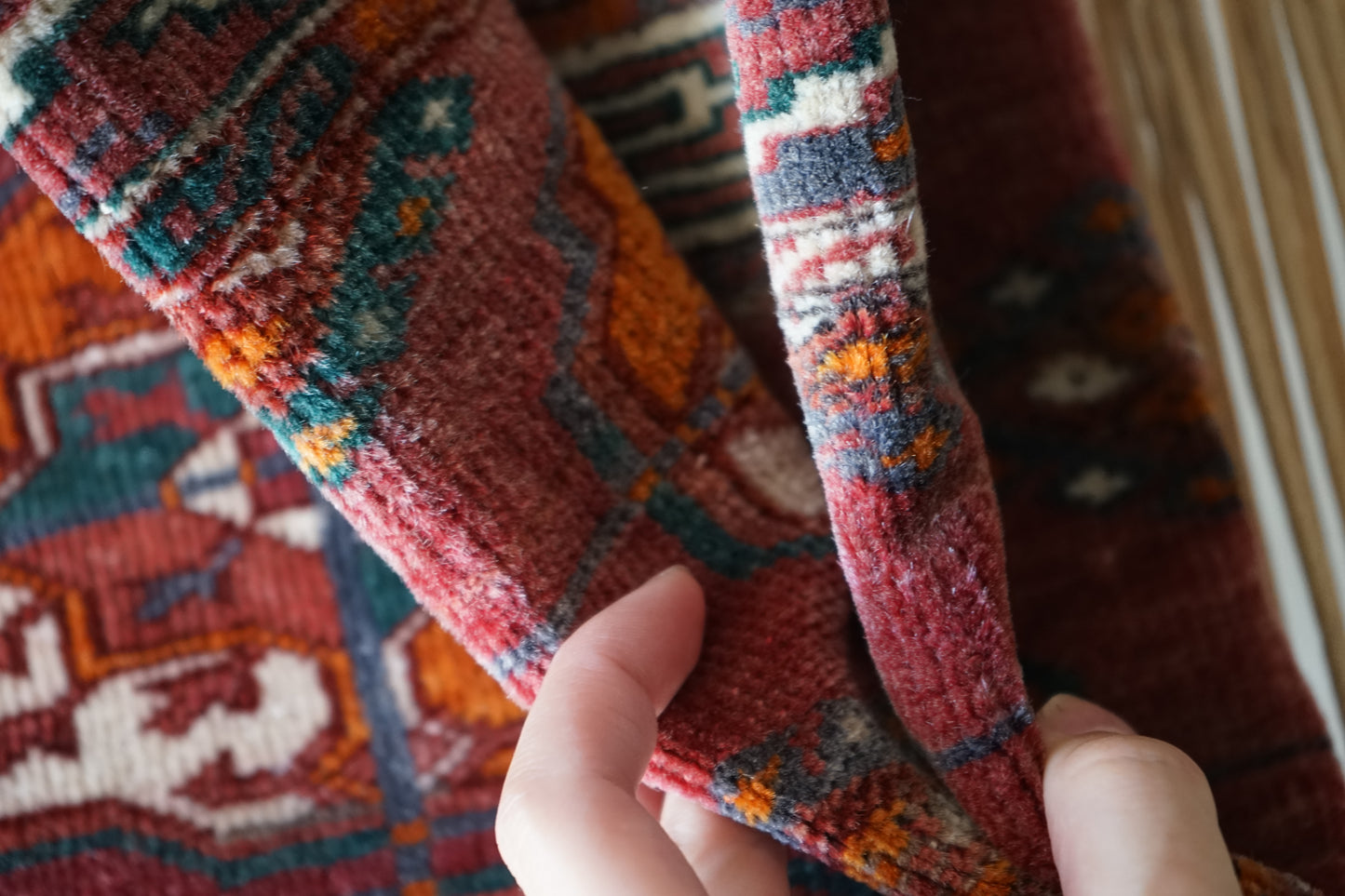 Türkiye Old Turkmen Red 1970年代 120 × 75 cm No.TR25225