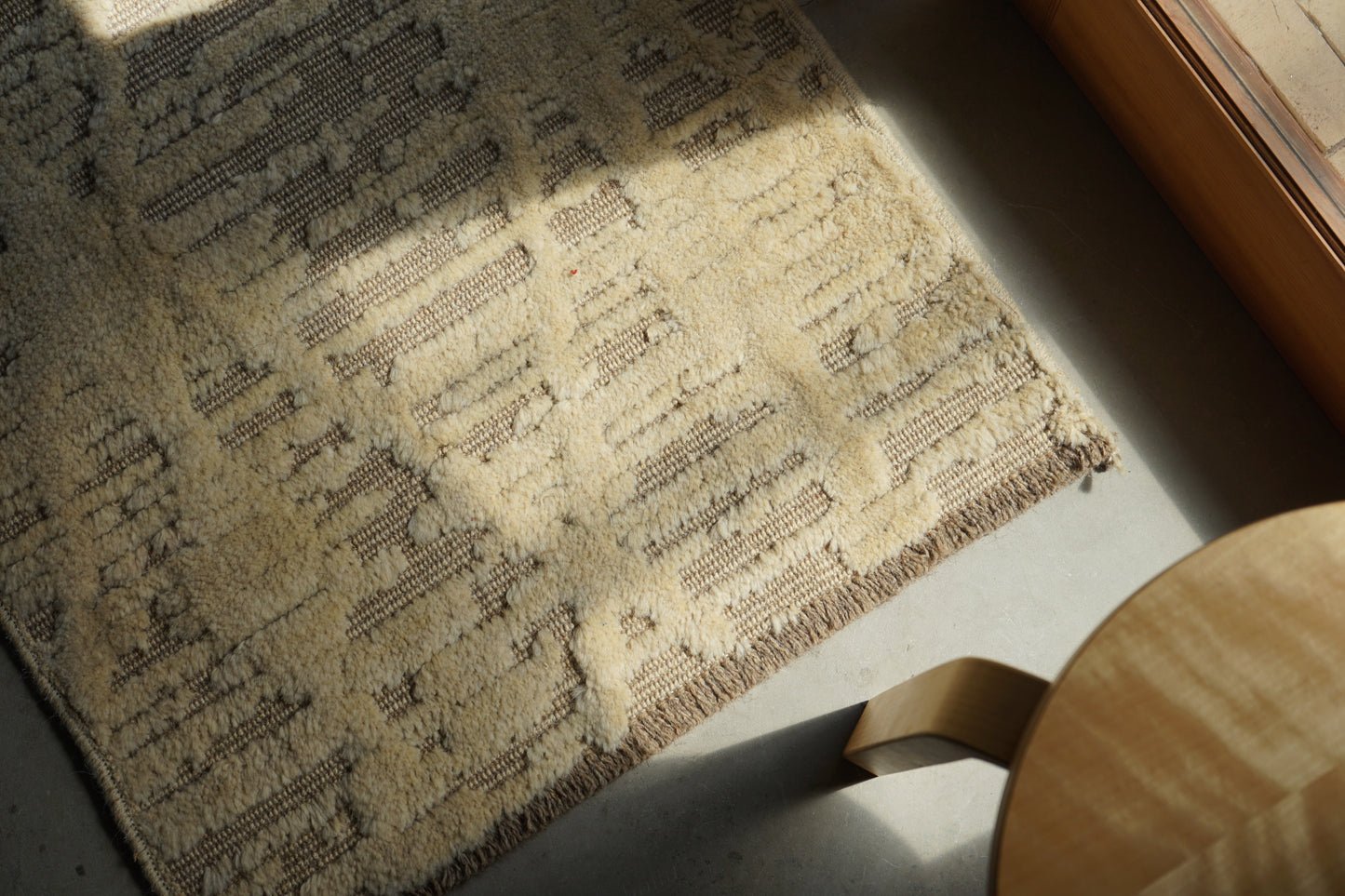 店頭販売 ORIGINAL IRAN QASHQAI KILIM DOORSIZE " MORNING MIST " 95 × 65 cm