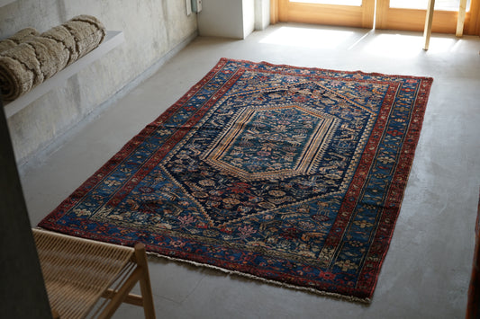 店頭販売 IRAN ANTIQUE ZANJAN KHAMSEH 1820年代 196 × 135 cm