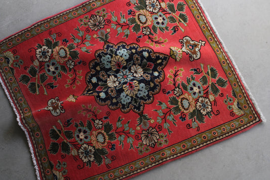 店頭販売 IRAN ANTIQUE TABRIZ AMONGHOLI 1880年代 82 × 74.5 cm