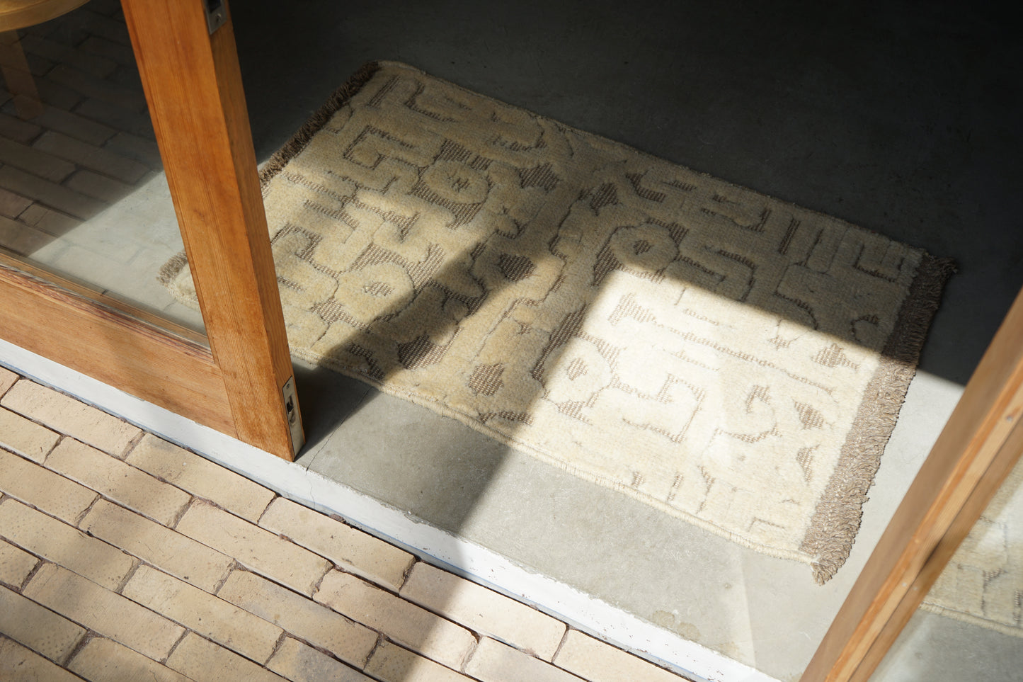 店頭販売 ORIGINAL IRAN QASHQAI KILIM DOORSIZE " ANCIENT " 95 × 65 cm