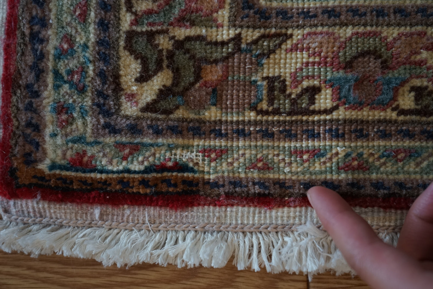 Türkiye Old Kayseri Floral Pink , Beige Doorsize 1960年代 105 × 64 cm No.TR25354