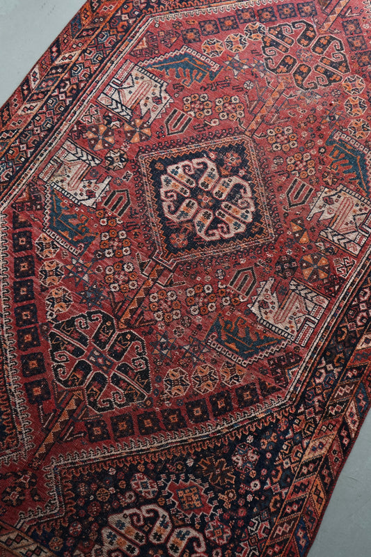 店頭販売 IRAN ANTIQUE SHIRAZ QASHQAI HEYBATLO 1880年代 235 × 148 cm