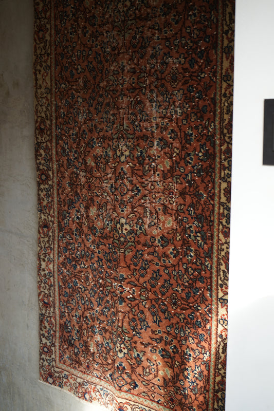 TURKEY OLD ISPARTA PINK RUNNER 1970年代 185 × 90.5 cm No.TR25191