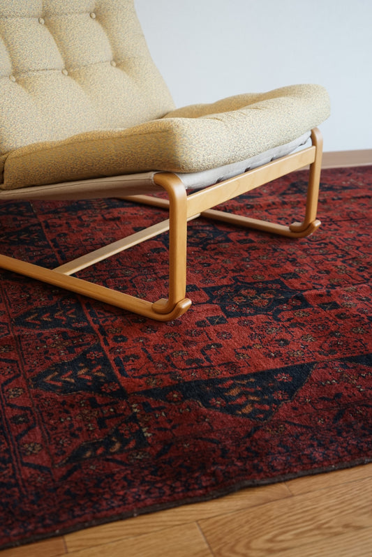 Afghanistan Old Turkmen RichRed 1970年代 177.5 × 142.5 cm No.AF2524