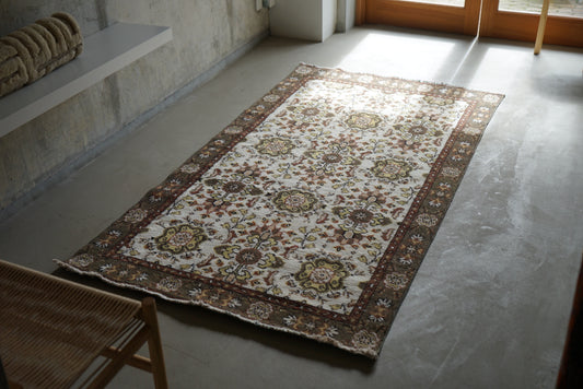 TURKEY VINTAGE ISPARTA BROWN KHAKI 199 × 109 cm No.TR2578