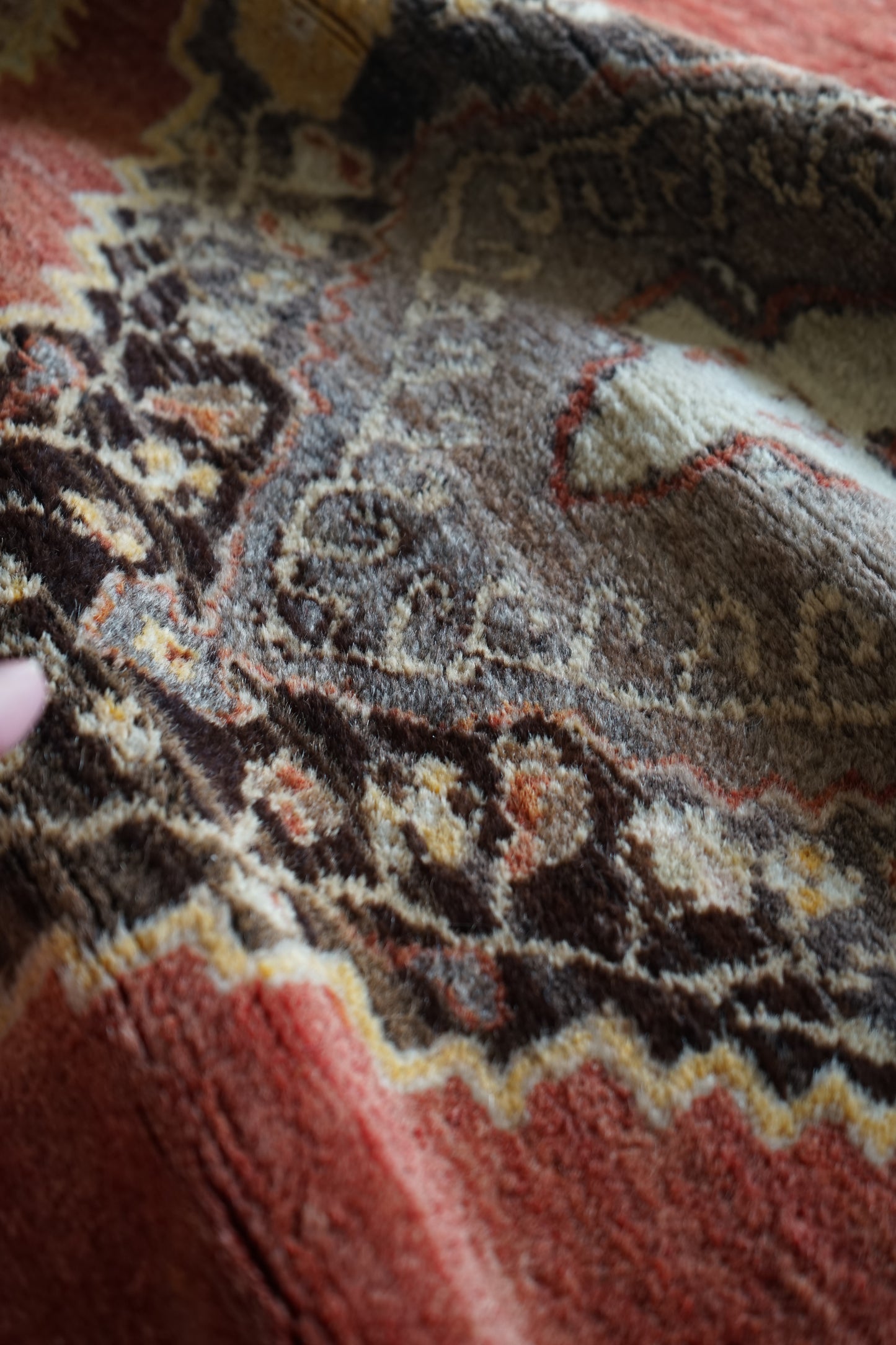 TRIBAL RUG TURKEY OLD KONYA OUSHAK 1965年代 164 × 115 cm No.TR25194