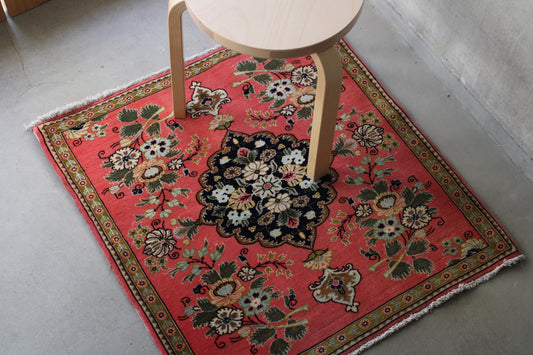 店頭販売 IRAN ANTIQUE TABRIZ AMONGHOLI 1880年代 80 × 76 cm