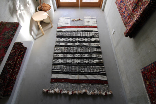 店頭販売 IRAN ANTIQUE TURKMEN ERSARI HORSE COVER 1820 年代 196 × 115 cm