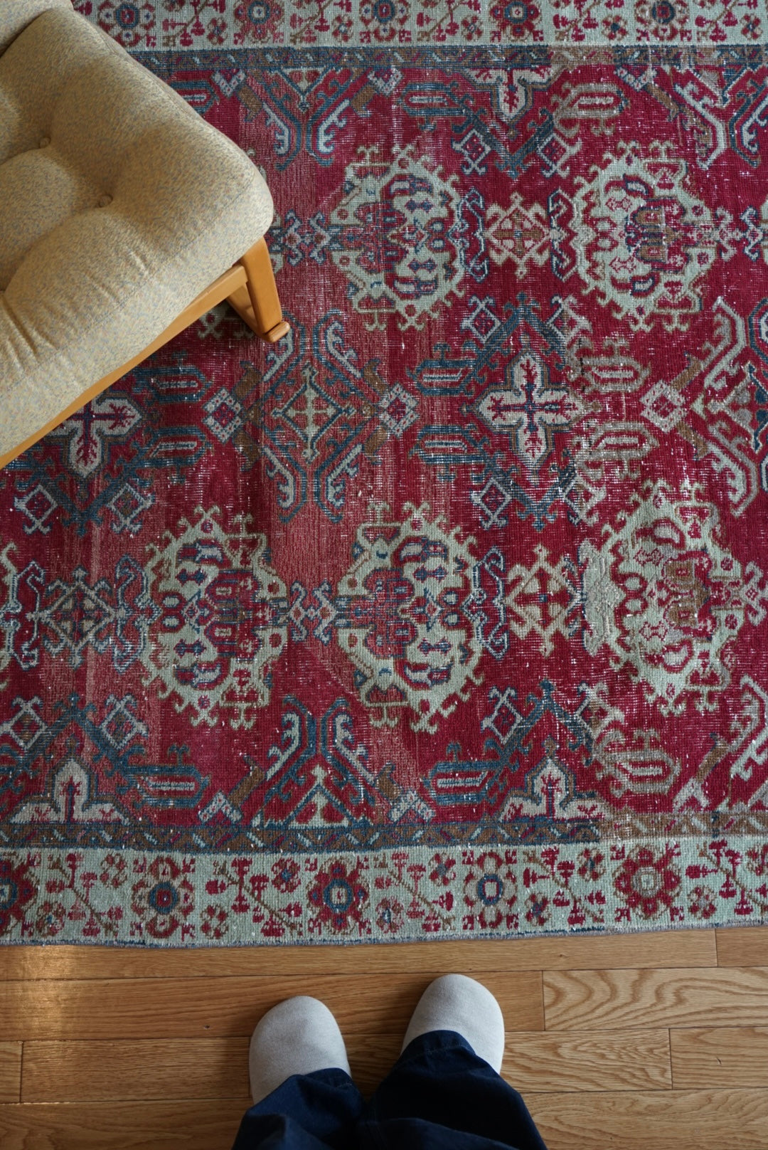Türkiye Old Isparta RosePink 1960年代 251 × 147 cm No.TR25377