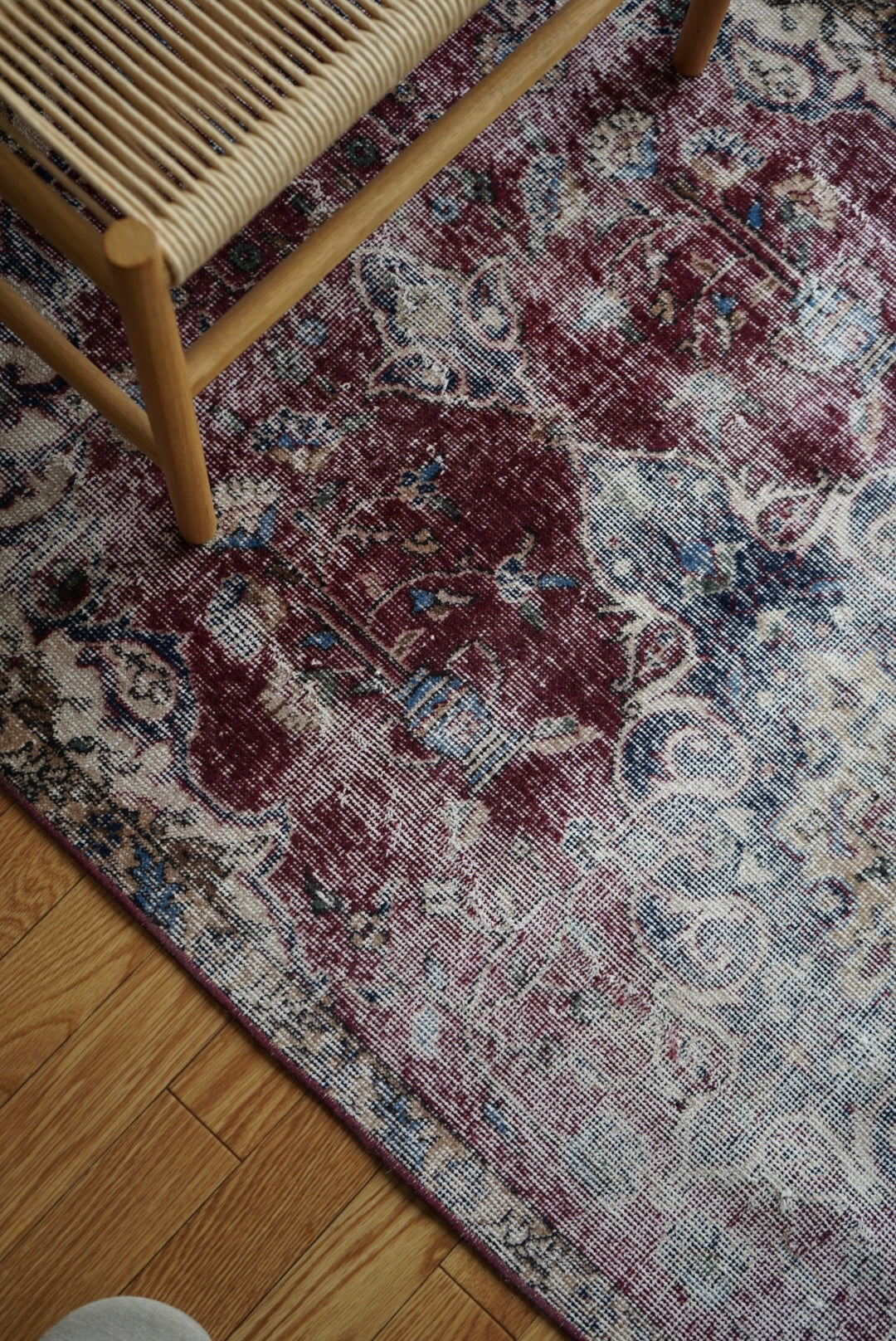 Türkiye Old Isparta Wine Red 1970年代 202 × 99 cm No.TR25254