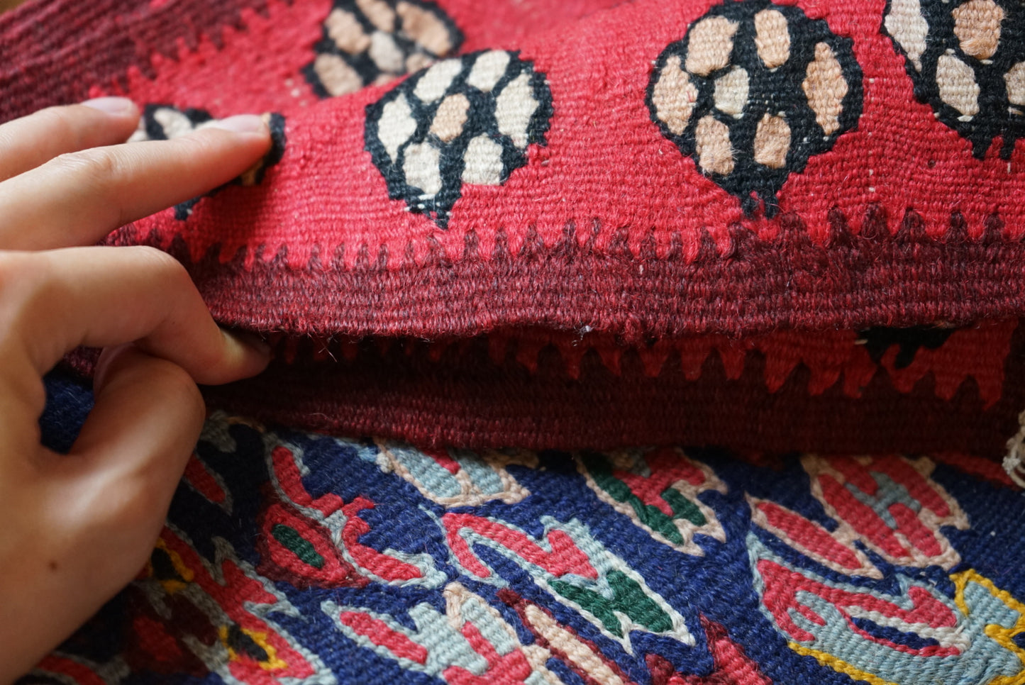 IRAN ANTIQUE SANANDAJI KURDISTAN 1900年代 140 × 110 cm