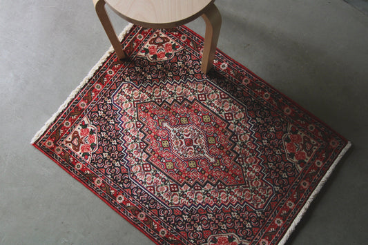 IRAN OLD SANANDAJI RIZ MAHI 1960年代 96 × 75 cm