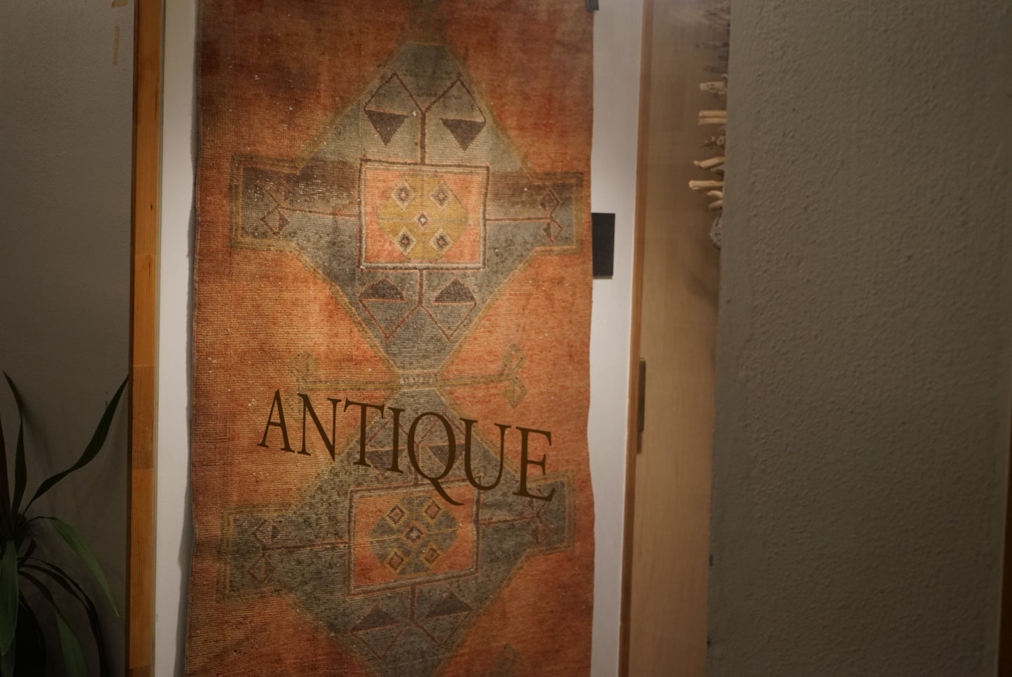 Türkiye Old Oushak Orange Small size 1970年代 137 × 91 cm No.TR25235