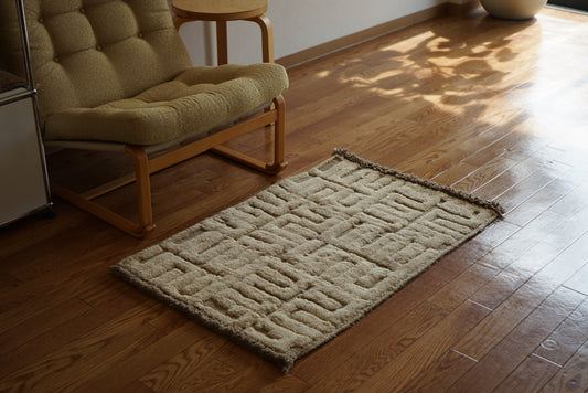 店頭販売 ORIGINAL IRAN QASHQAI KILIM DOORSIZE " QANAT " 95 × 65 cm