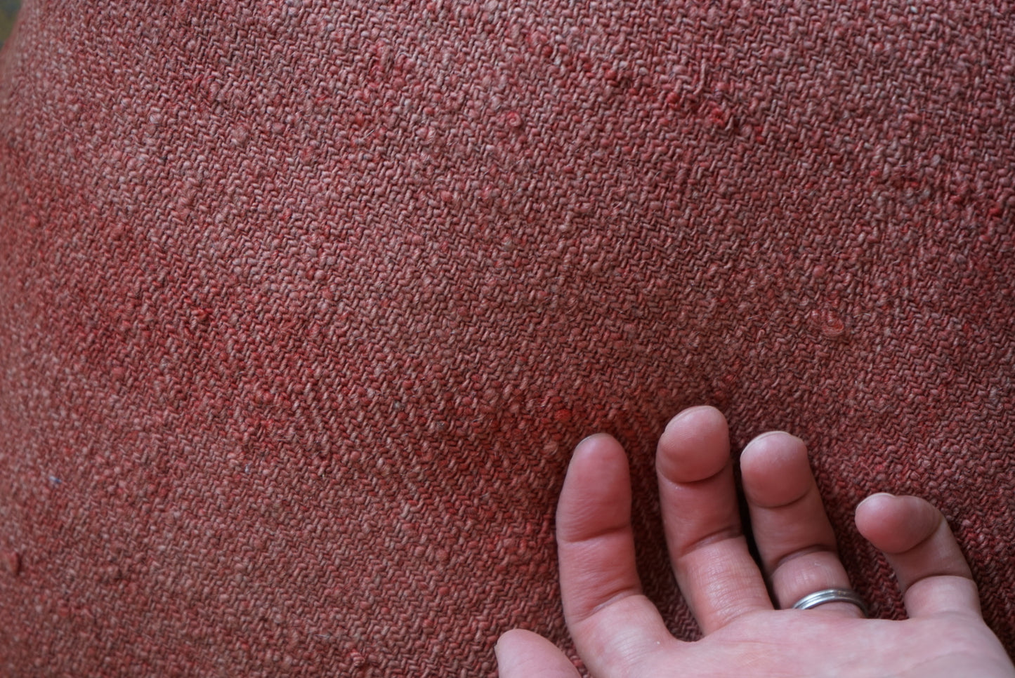 Türkiye Old Kilim Cushion Cover Scarlet Red 40 × 40 cm No.TR25442