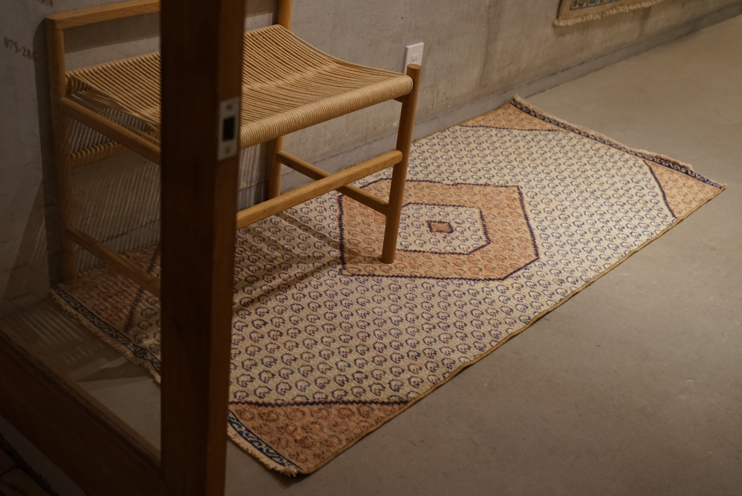 Türkiye Old Oushak Beige Runner 1970年代 169 × 73 cm No.TR25253