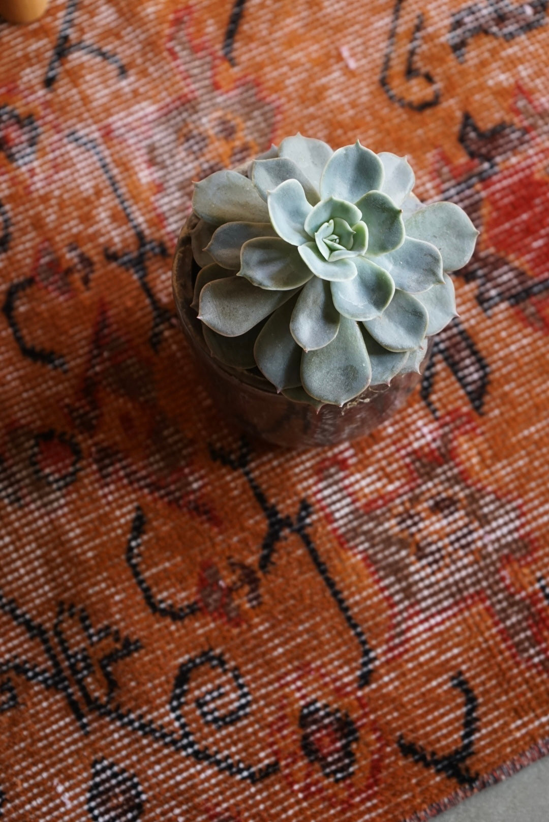 Türkiye Old Isparta Orange Over Dye 1970年代 202 × 113 cm No.TR25260