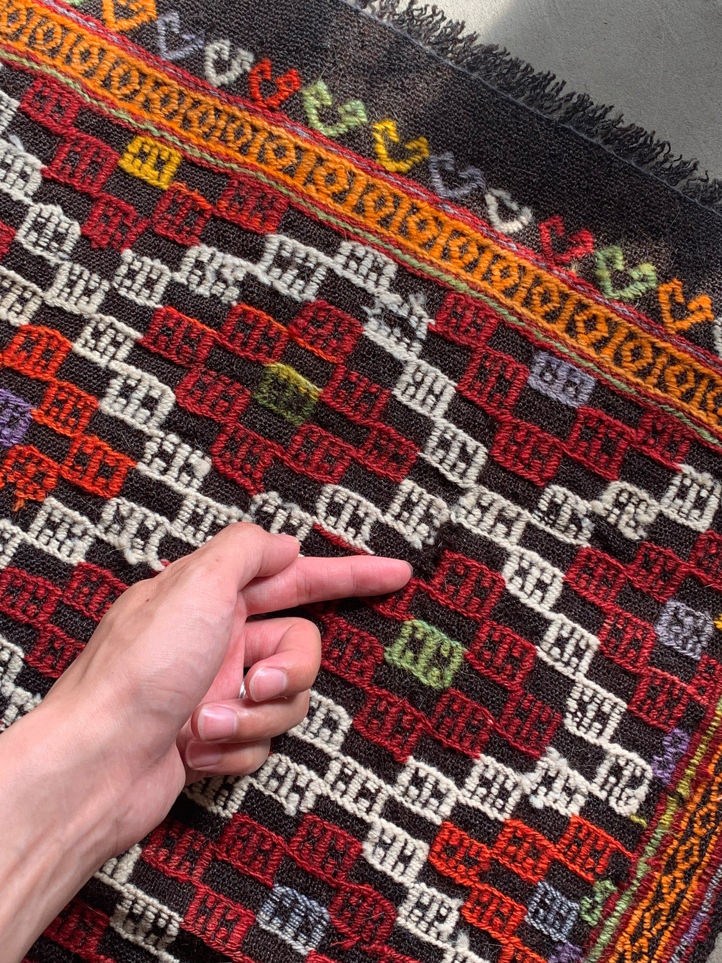 TURKEY OLD ANATOLIA KILIM 1950年代 73 × 67.5 cm