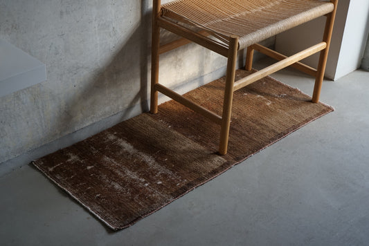 Türkiye Old Oushak Brown Runner size 1970年代 114 × 47 cm No.TR25250