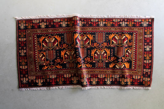 IRAN ANTIQUE TURKMEN DANCE 1870年代 125×58cm