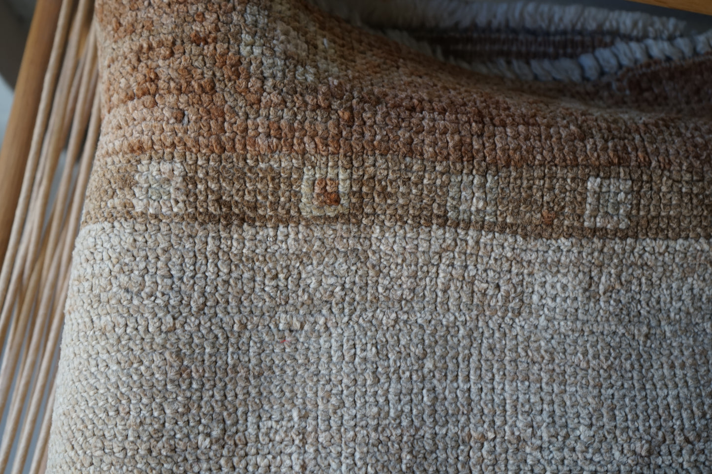 Türkiye Old Oushak Beige Runner Size 1970年代 223 × 83 cm No.TR25223