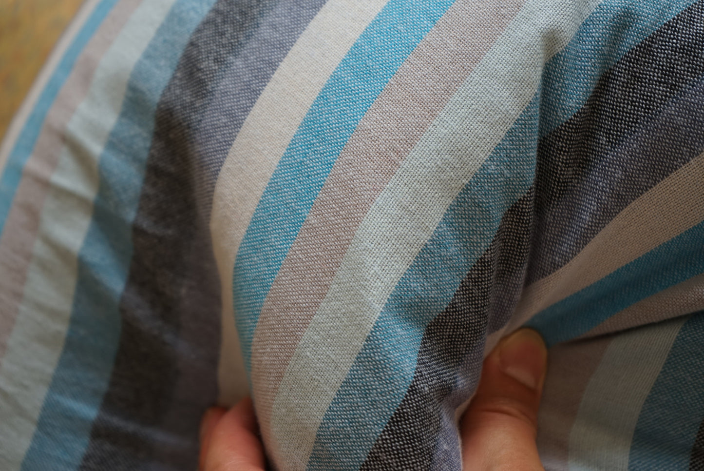 Türkiye Old Cushion Cover Blue Stripe 41 × 40 cm No.TR25398
