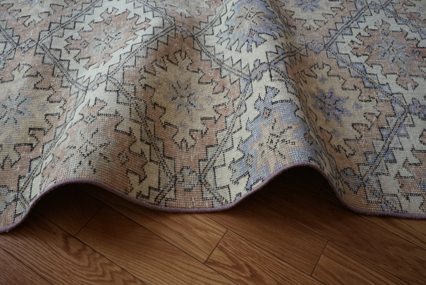 Türkiye Old Isparta Runner Beige , Blue Mix 1970年代 229 × 98 cm No.TR25471