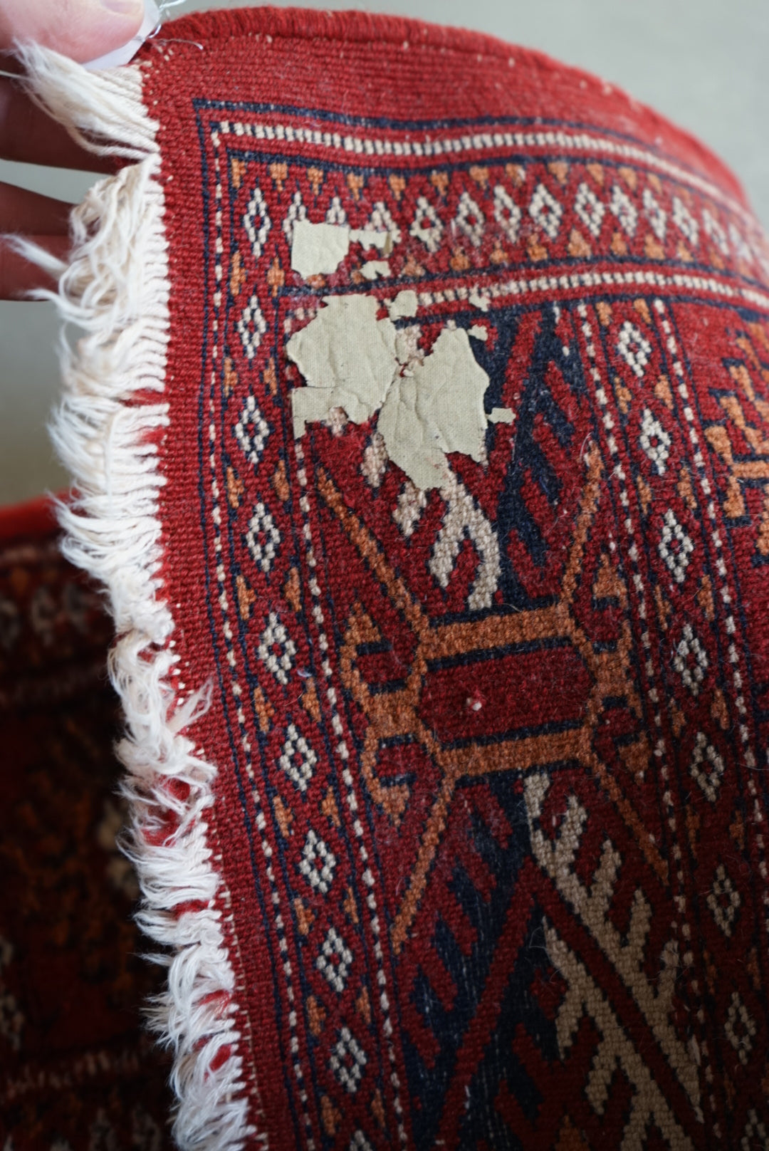 Türkiye Old Turkmen Red 1970年代 141 × 93 cm No.TR25232