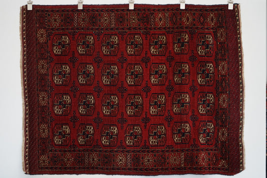 店頭販売 IRAN ANTIQUE TURKMEN YAMUT 1870年代 150 × 115 cm