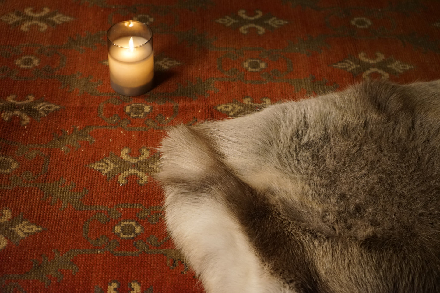 TURKEY OLD ISPARTA BLOOD ORANGE 1970年代 172 × 86 cm No.TR25150