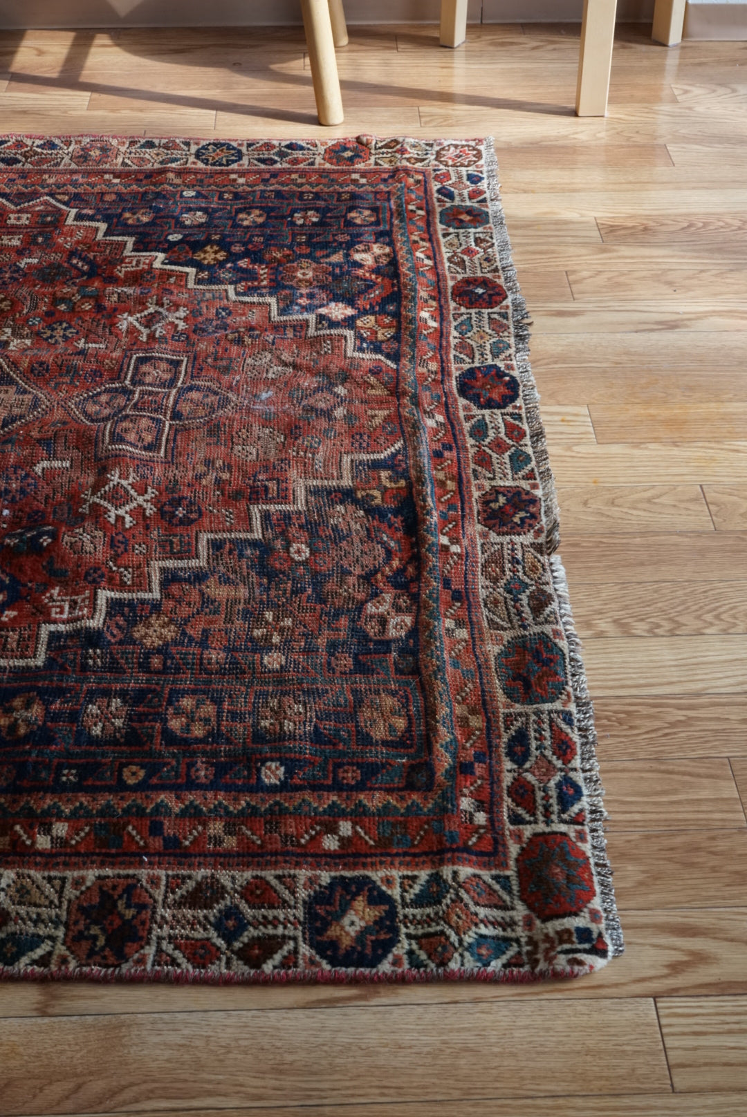 店頭販売 Afghanistan Old Persia Design 1930年代 179.5 × 140.5 cm No.AF2535 / 国内送料無料・羊毛手織り絨毯