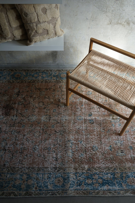 Türkiye Old Isparta Terracotta , Blue 1970年代 220.5 × 130.5 cm No.TR25294