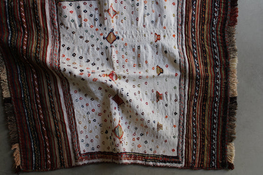 IRAN ANTIQUE BAKHTIARI
ORAD SOFREH 1860年代 106 × 87 cm