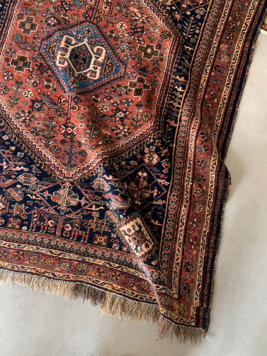 IRAN ANTIQUE SHIRAZ KHAMSEH
BAGH-E ANARI 1880年代 154×123cm