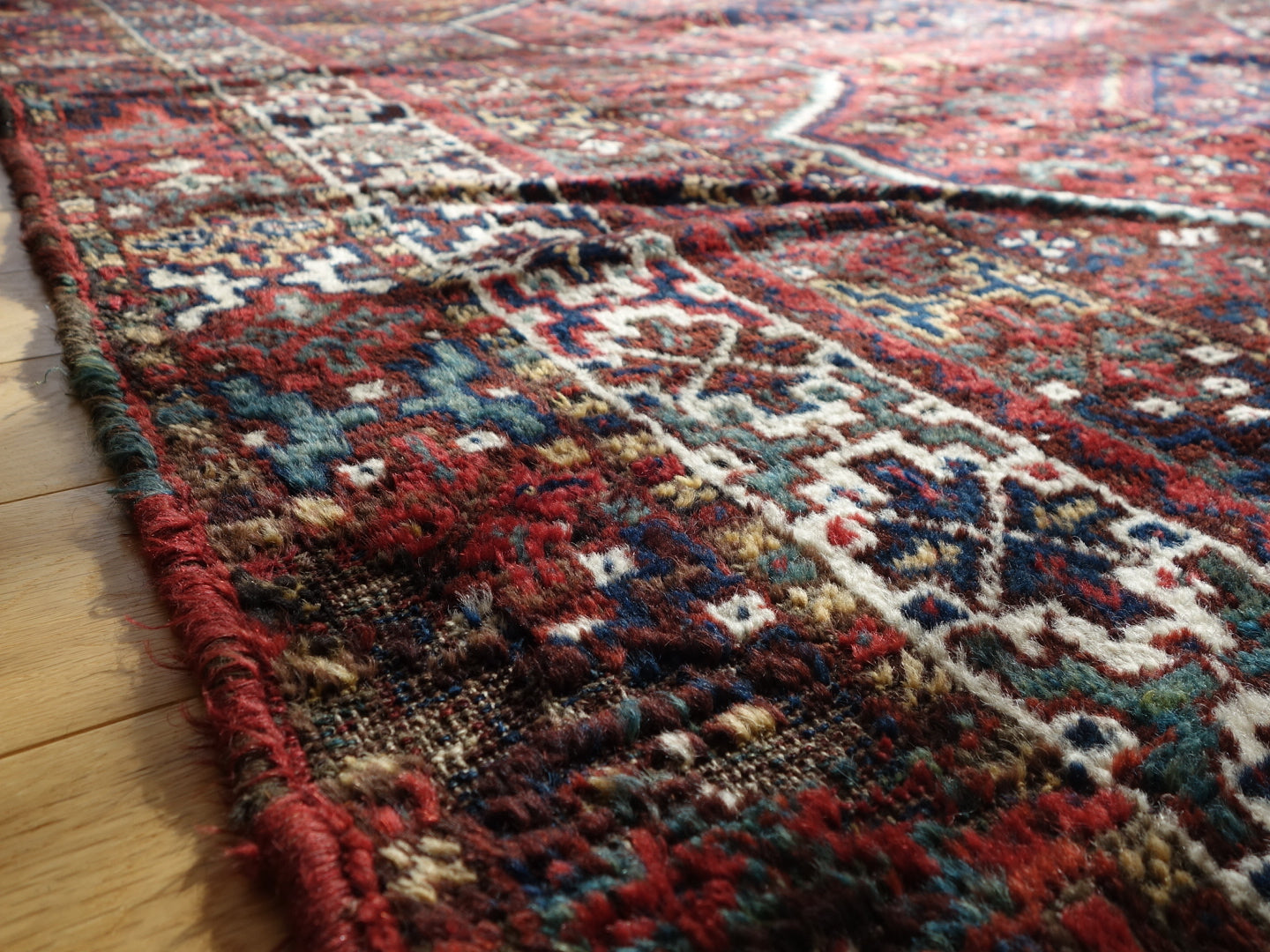 店頭販売 IRAN ANTIQUE SHIRAZ KHAMSEH BAVANAT 1870年代 308×225cm