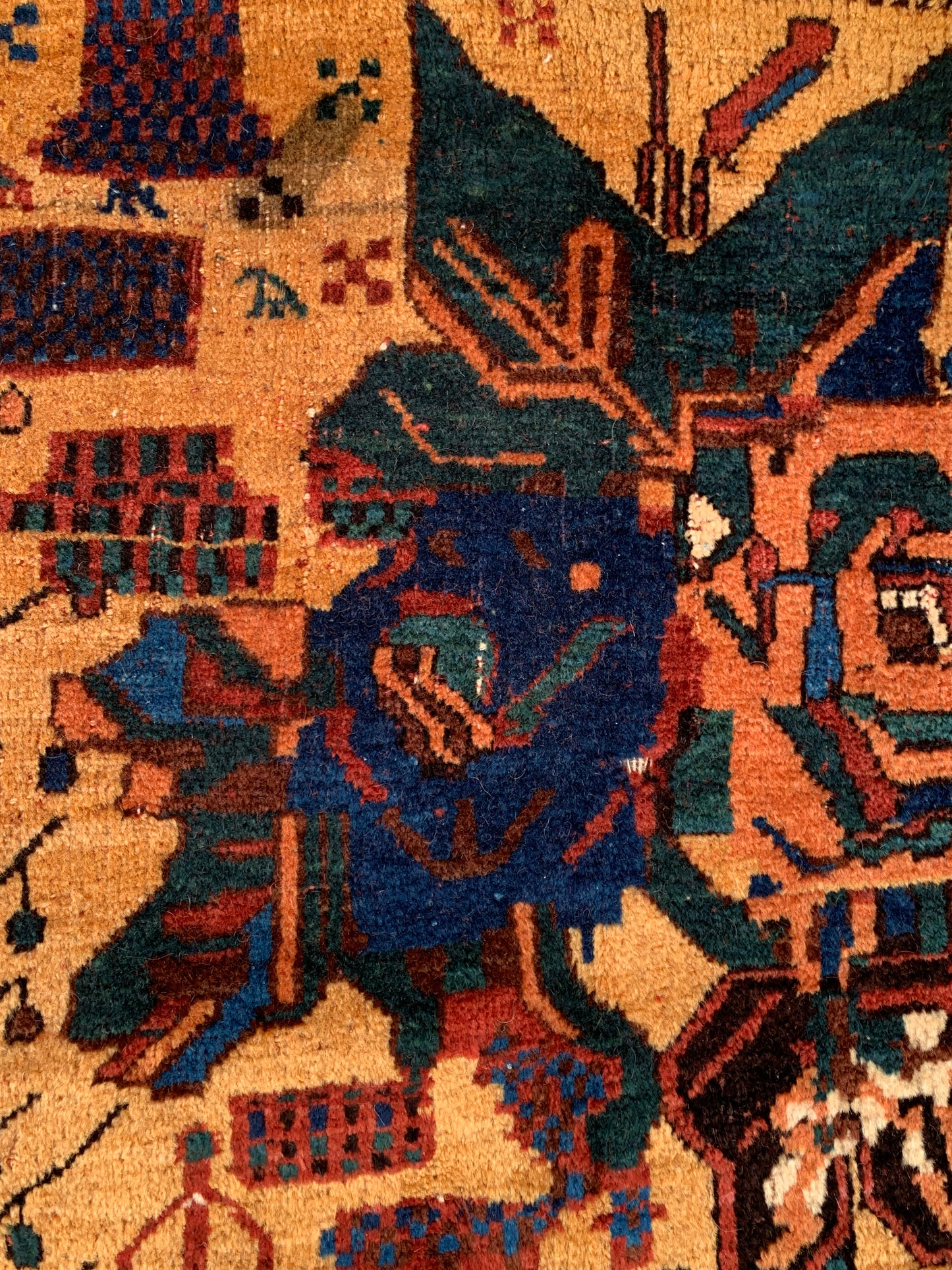 店頭販売 IRAN ANTIQUE QASHQAI SHIRAZ NEYRIZ 1770年代 114 × 129 cm