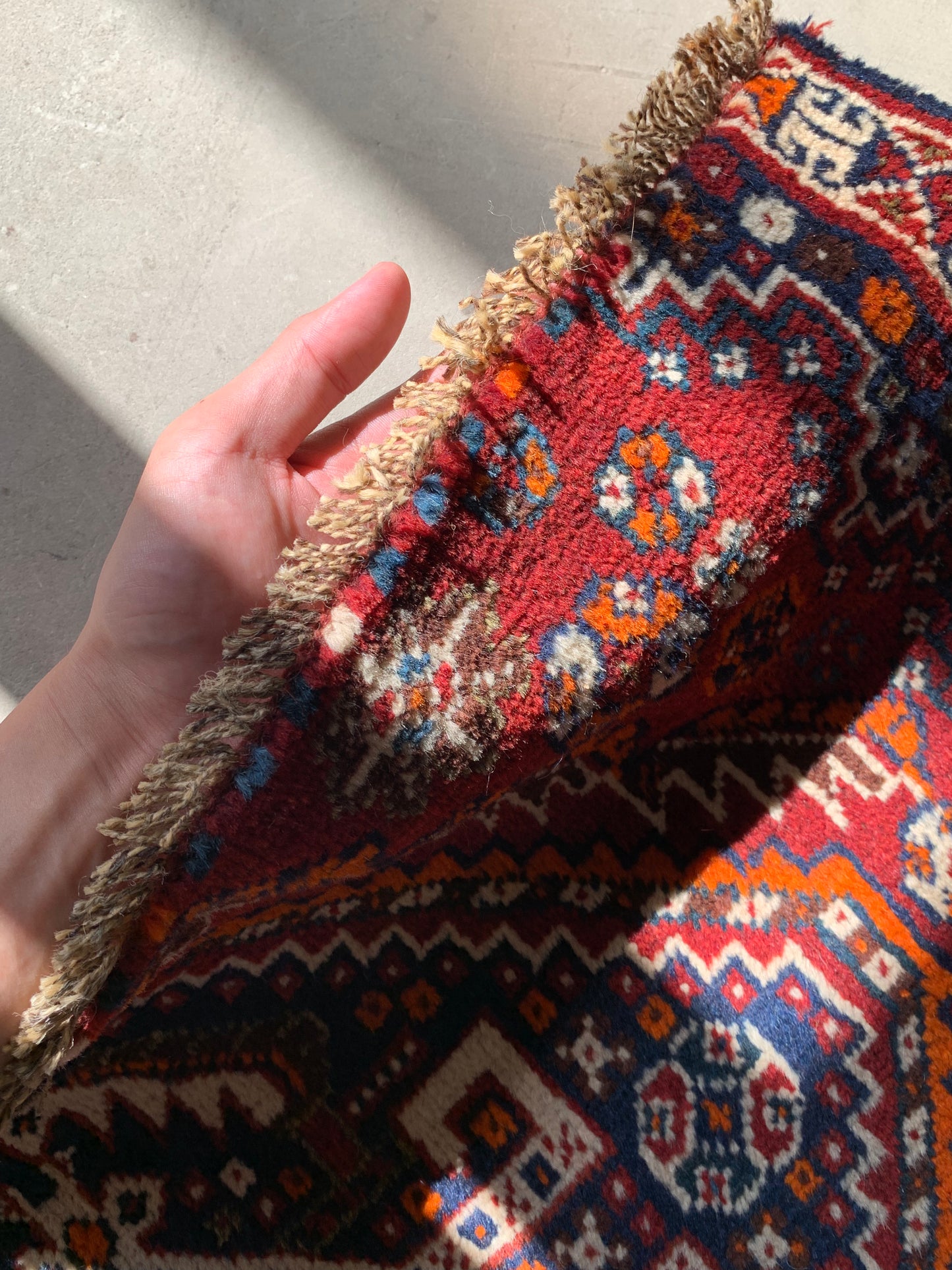 IRAN ANTIQUE GHASHGHAEI BERGAMOT 1900年代 146×85cm