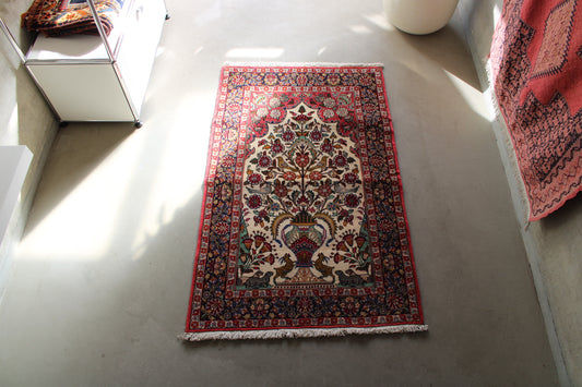 IRAN ANTIQUE QOM MEHRABI 1930年代 125×79.5cm