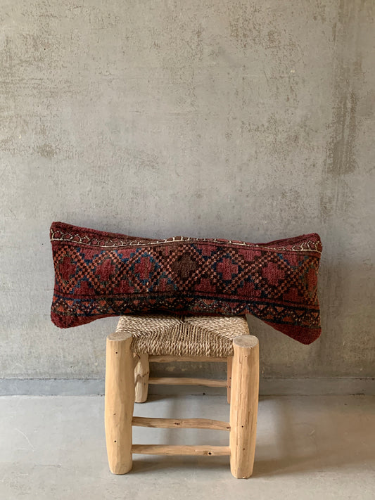 IRAN ANTIQUE TURKMEN CUSHION COVER 1820年代 66×26cm