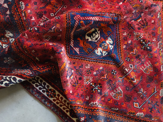 IRAN ANTIQUE SHIRAZ
QASHQAI PERSEPOLIS ACHAEMENID 1880年代 174×125cm