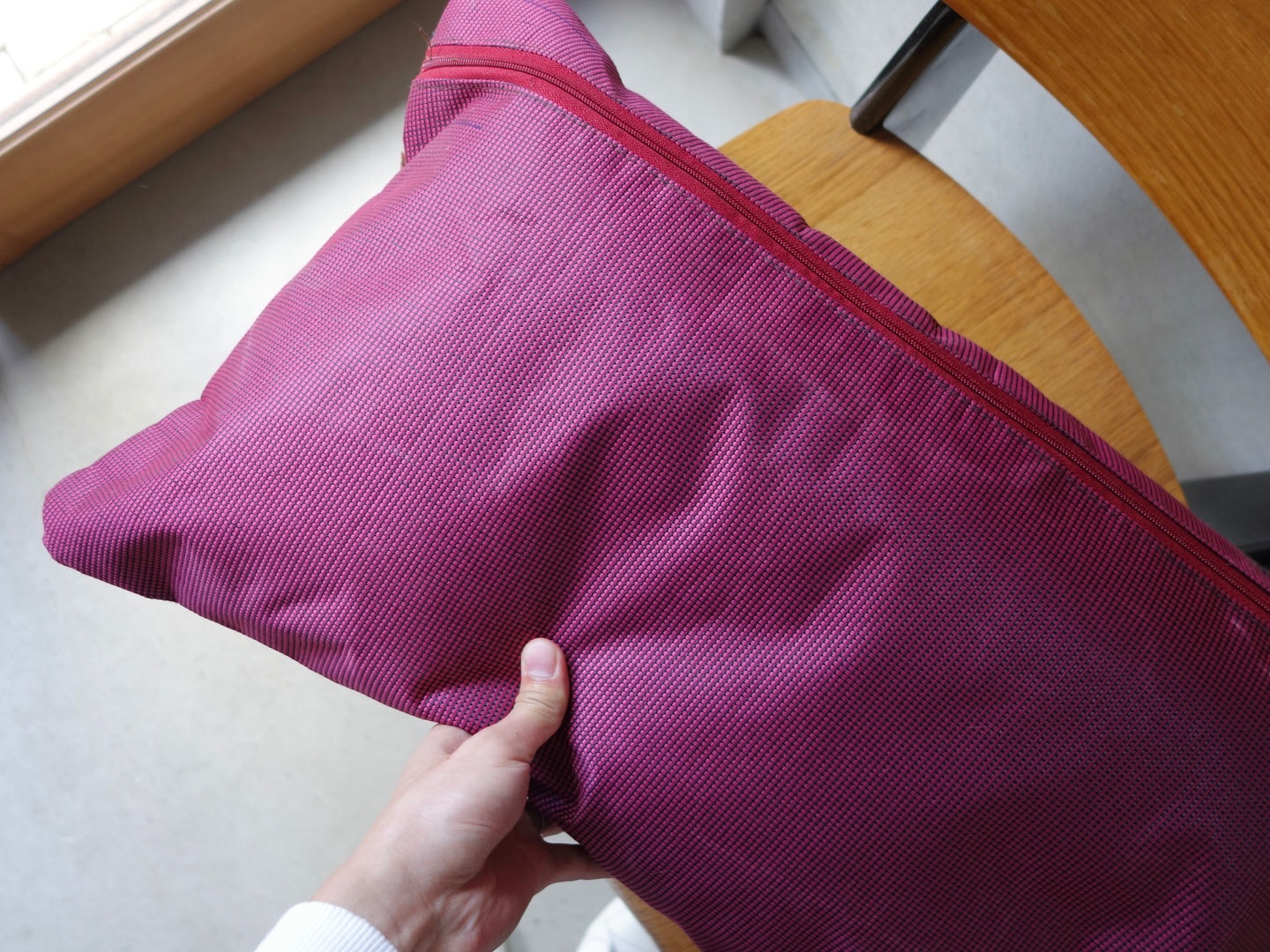 IRAN ANTIQUE SHIRAZ QASHQAI CUSHION COVER 1840年代 62×37cm