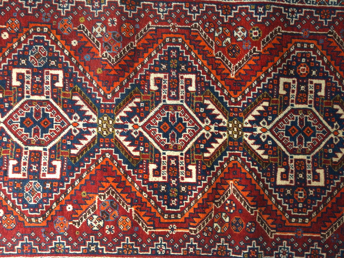 IRAN ANTIQUE GHASHGHAEI BERGAMOT 1900年代 95×73.5cm