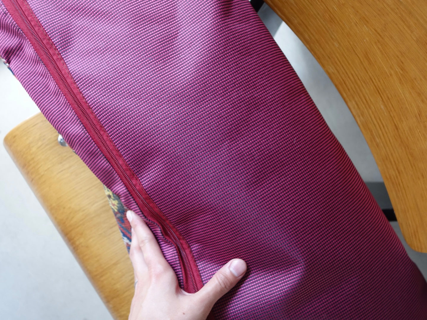 IRAN ANTIQUE SHIRAZ QASHQAI CUSHION COVER 1840年代 84 × 40 cm