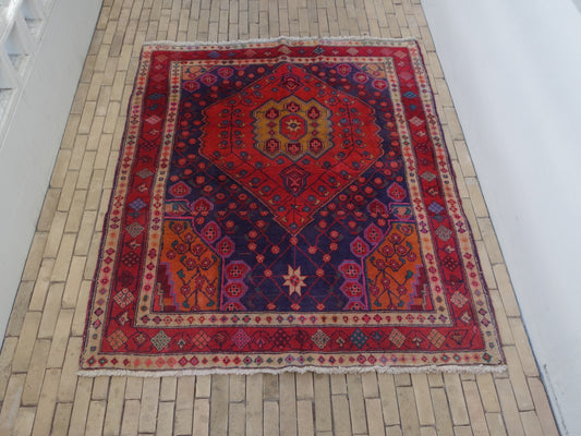 IRAN ANTIQUE HAMADAN 1890年代 176×144cm