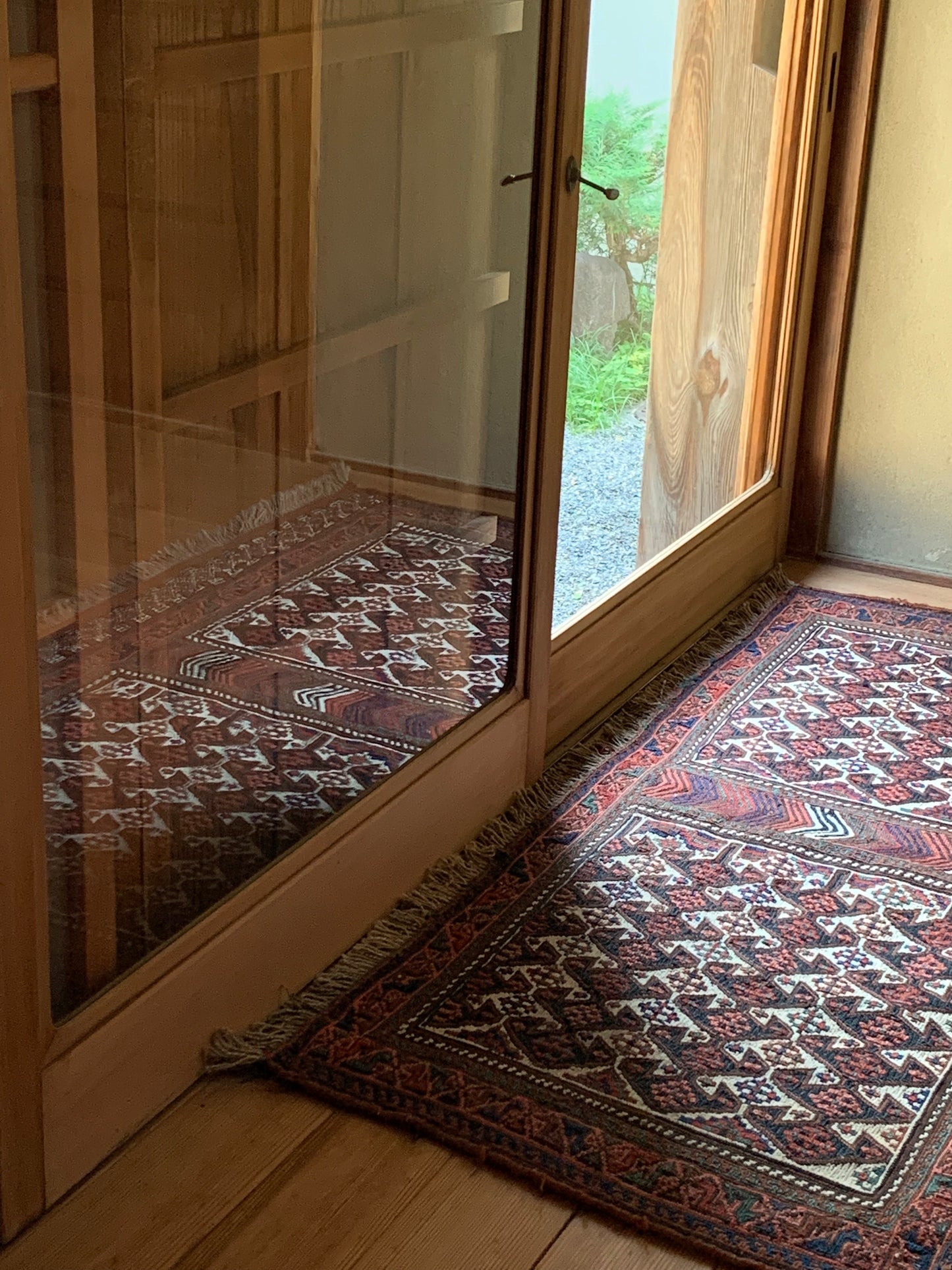 IRAN ANTIQUE AGHAJARI 1880年代 151×72cm