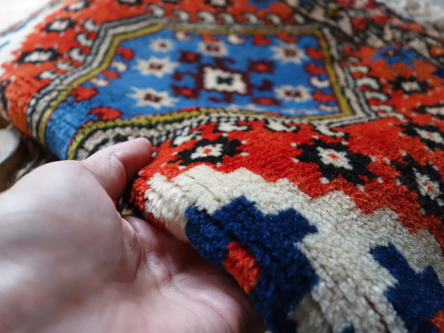 IRAN ANTIQUE SHIRAZ QASHQAI 1940年代 85×56cm