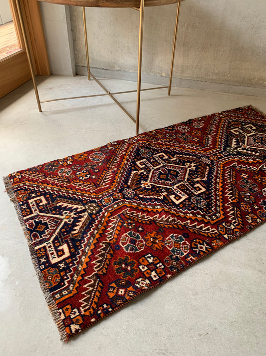 IRAN ANTIQUE GHASHGHAEI BERGAMOT 1900年代 118×59.5cm