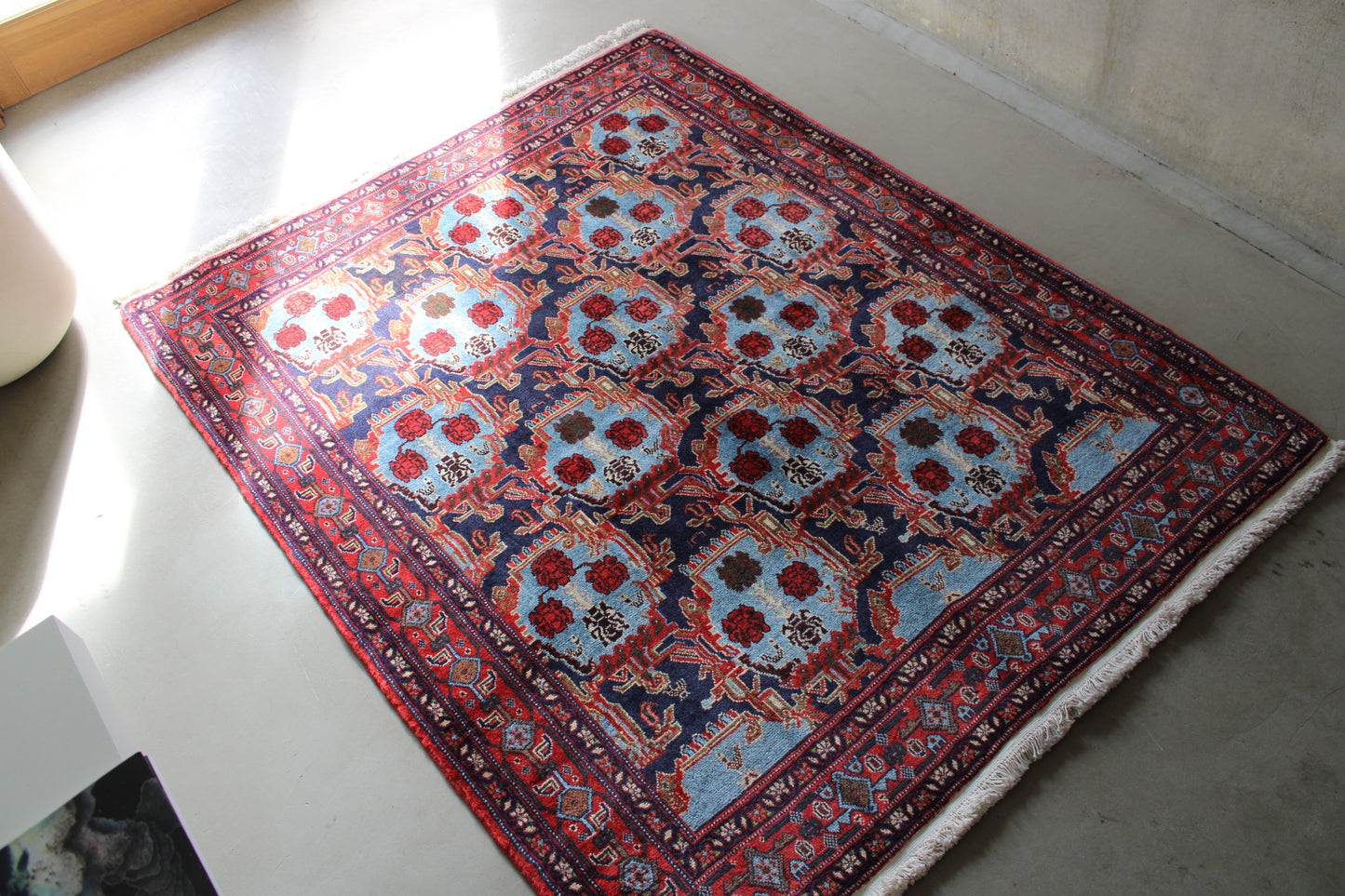 店頭販売 IRAN ANTIQUE BIJAR KURDISTAN MILZA ALI 1880年代 150×125cm